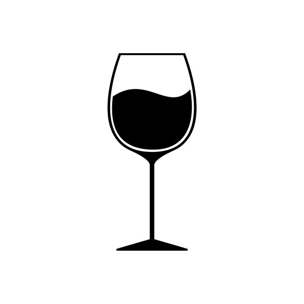 扁平风格酒杯图标图片下载