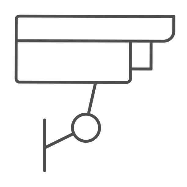 户外监控摄像头保护安全图片下载