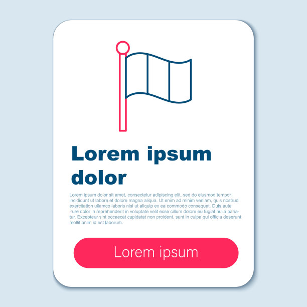 线旗意大利图标孤立在灰色背景图片下载