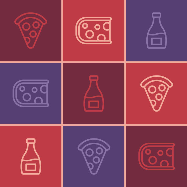 将披萨酱瓶和奶酪固定在一起图片下载