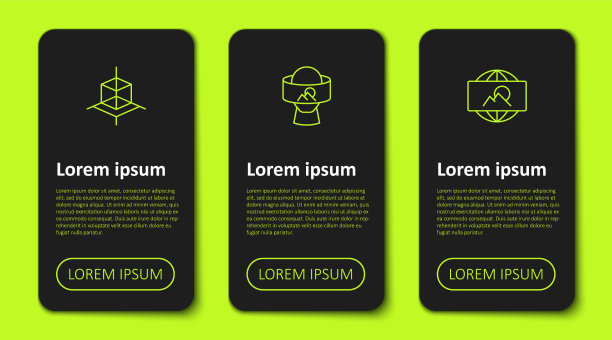 设置线三维建模虚拟现实眼镜和图片下载