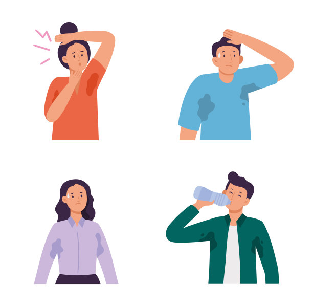 出汗的人，气味和气味从腋窝运动后图片下载