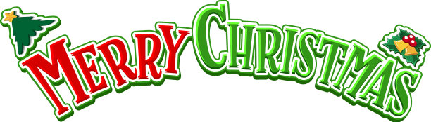 圣诞快乐文字设计在白色背景图片下载