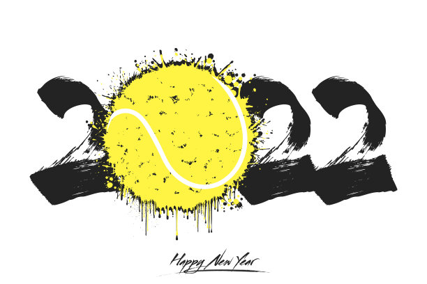 新年快乐，2022，网球图片下载