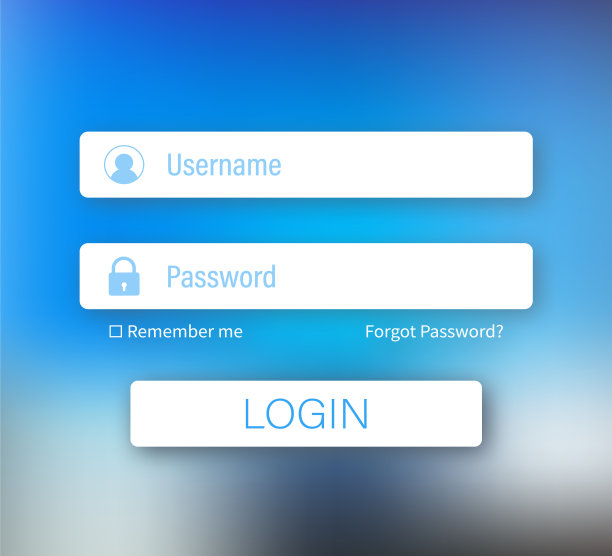 登录表单页面网站UI元素图片下载