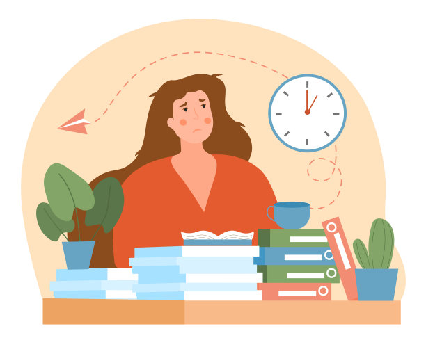 女人很累的工作图片下载