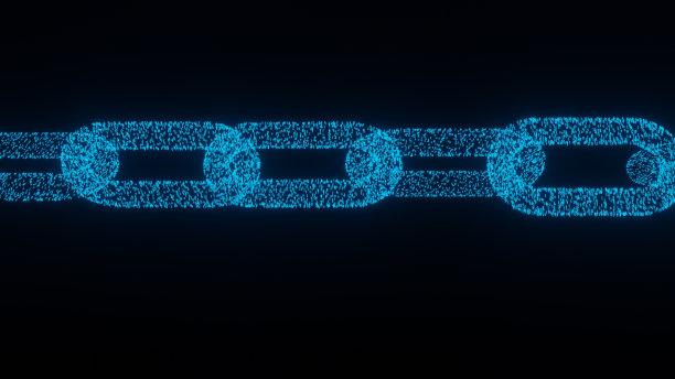 现代技术。数字链。区块链。图片下载