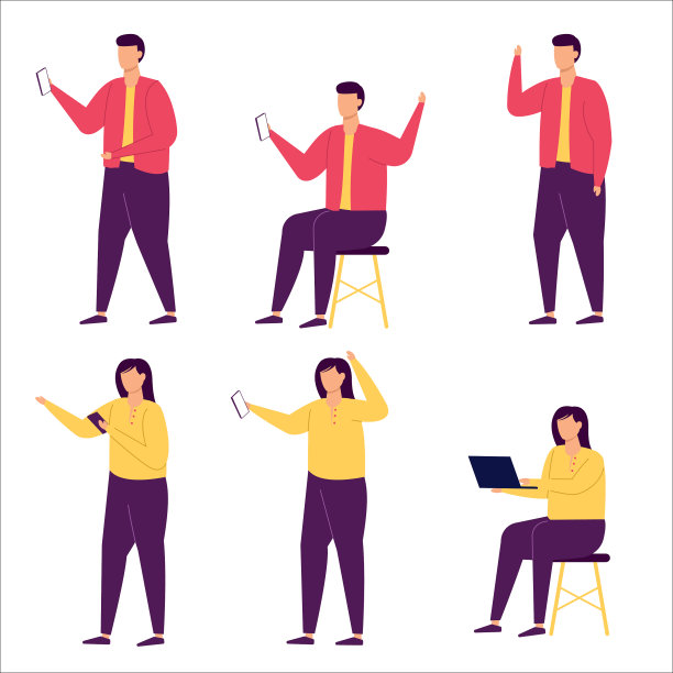 商务人士在办公环境工作图片下载