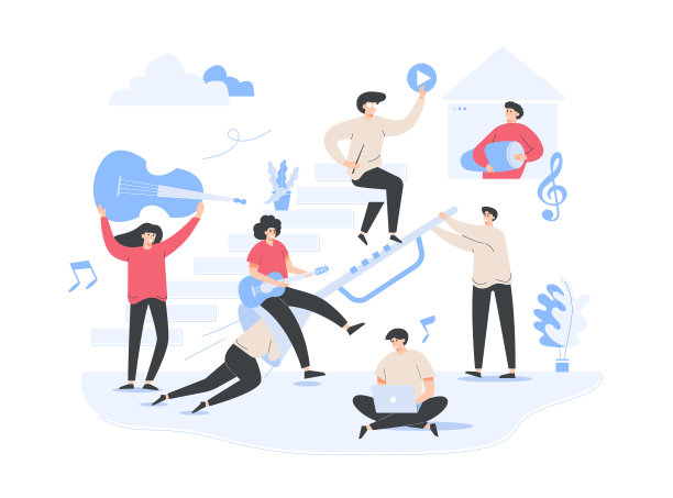 工作音乐由音乐家网页模板图片下载