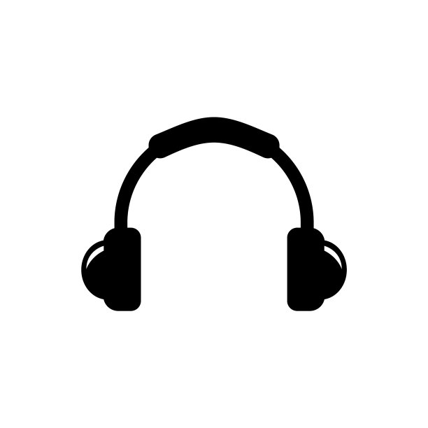 DJ耳机音乐设备耳机扁平图标图片下载