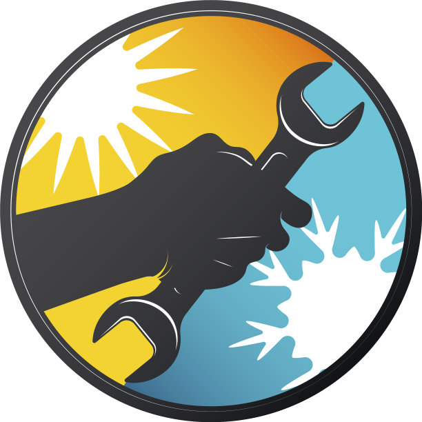 手里拿着空调维修扳手图片下载