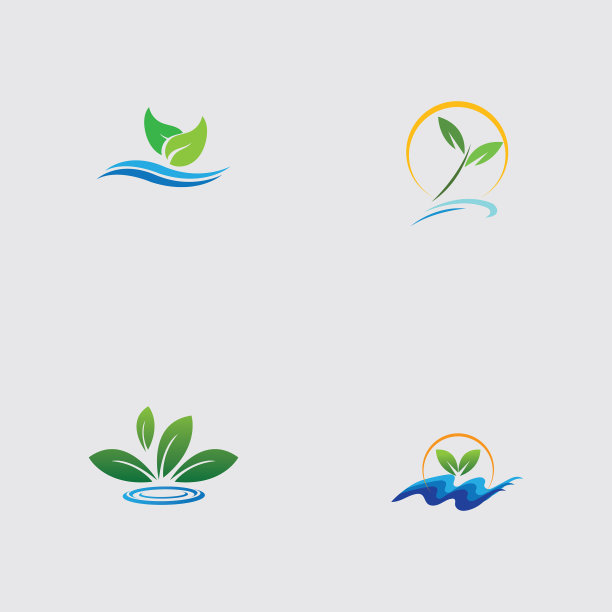 水培标志设计模板图片下载