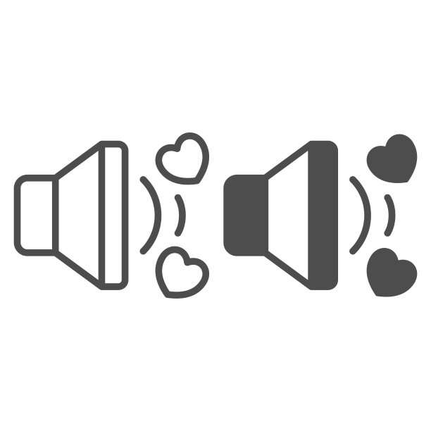 扬声器与心最爱的音乐情歌图片下载