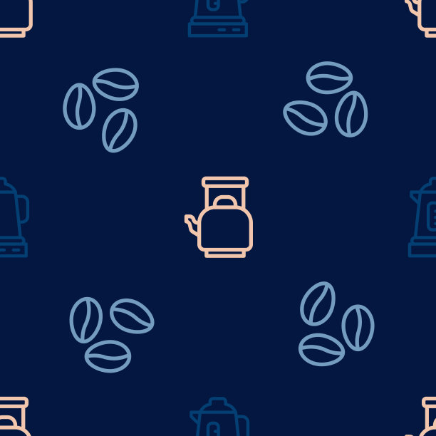 集线电水壶、咖啡豆及水壶图片下载