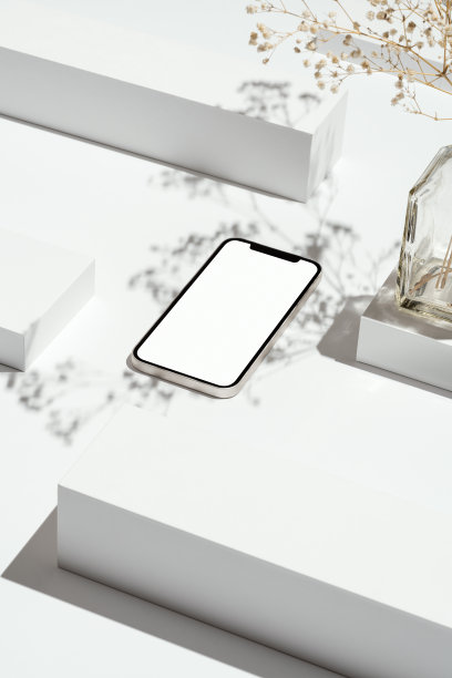 黑屏智能手机样机，模板图片下载