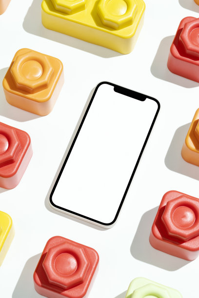 黑屏智能手机样机，模板图片下载