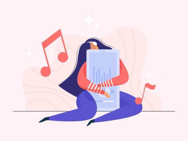 女性角色使用智能手机聊天图片下载