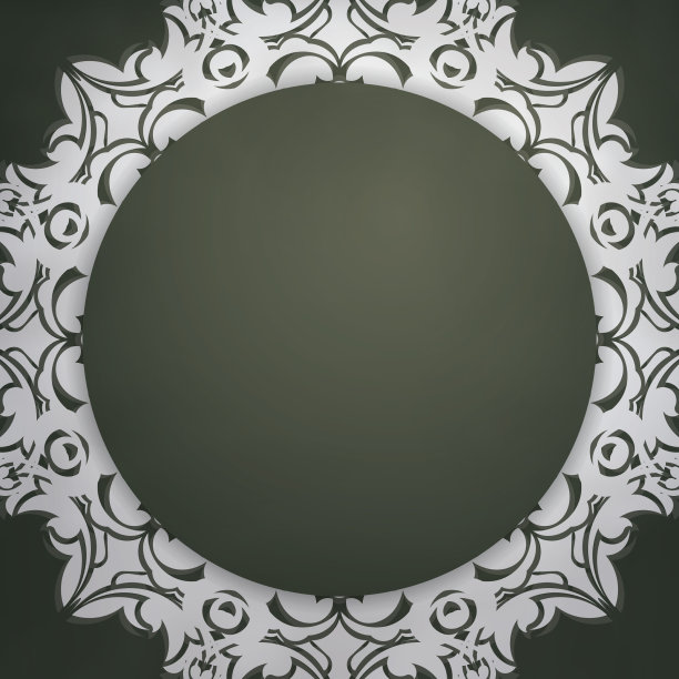 一本深绿色的小册子，配上古色古香的白色图片下载