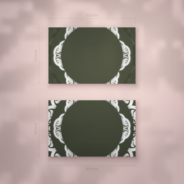 访问名片深绿色与复古图片下载