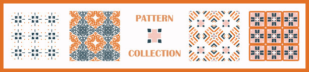 男性条纹无缝模式集斑点图片下载