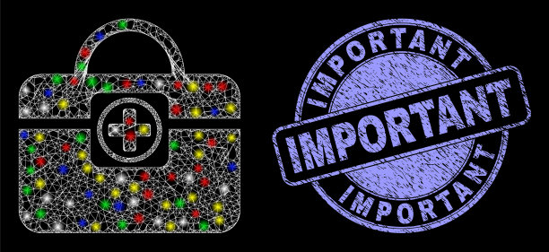 重要邮票和轻网纱的Grunge医疗图片下载