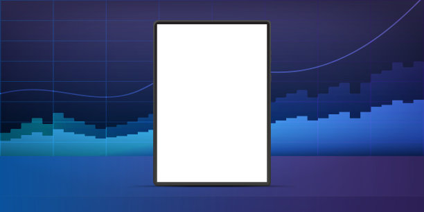 白色屏幕背景的平板电脑图片下载