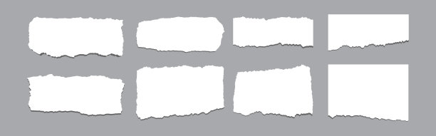 纸撕裂集向量图片下载