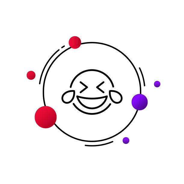 含泪的笑表情线图标。幸福，欢乐，欢笑，圆圆脸。感觉,emoji。好心情的概念。矢量线图标的业务和广告图片下载