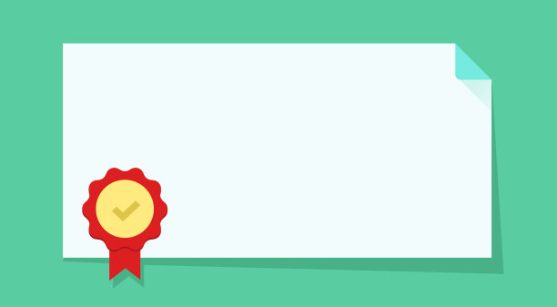 证书模板平向量奖或成就优胜者空白框，奖券优惠券文件加盖红章或毕业荣誉比赛卡，优质最佳奖杯空白拷贝空间形象图片下载