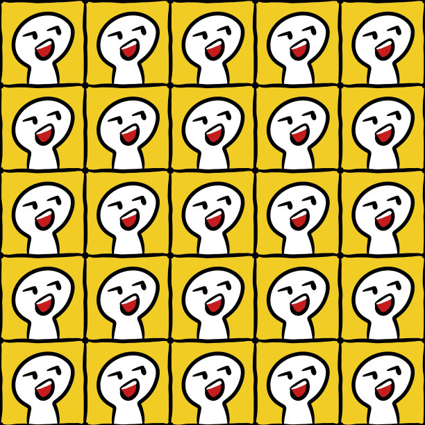 无缝图案的可爱卡通男图片下载