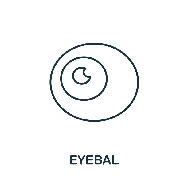 眼球图标。来自眼科收藏的简单插图。创意眼球图标的网页设计，模板，信息图和更多图片下载