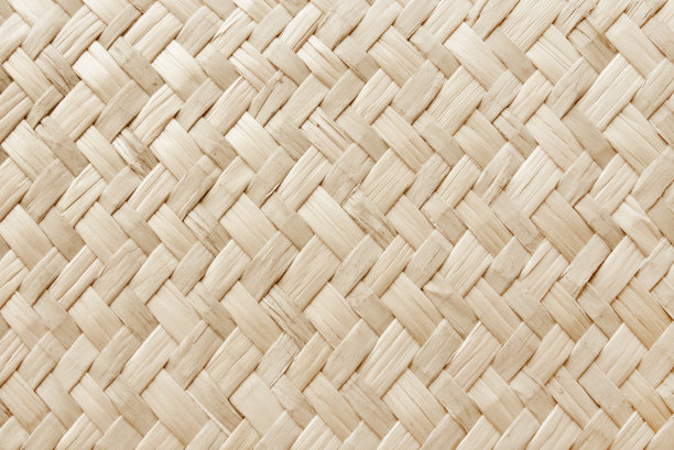 苇织席的纹理背景具有复古风格。图片下载