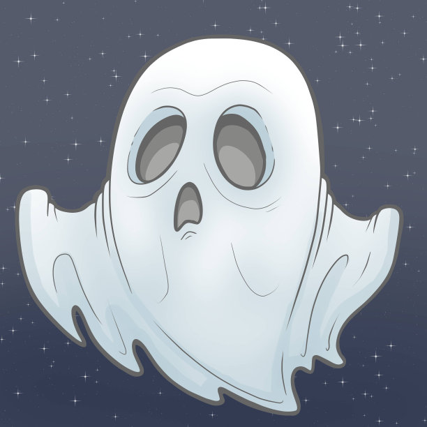 幽灵卡通插图图片下载