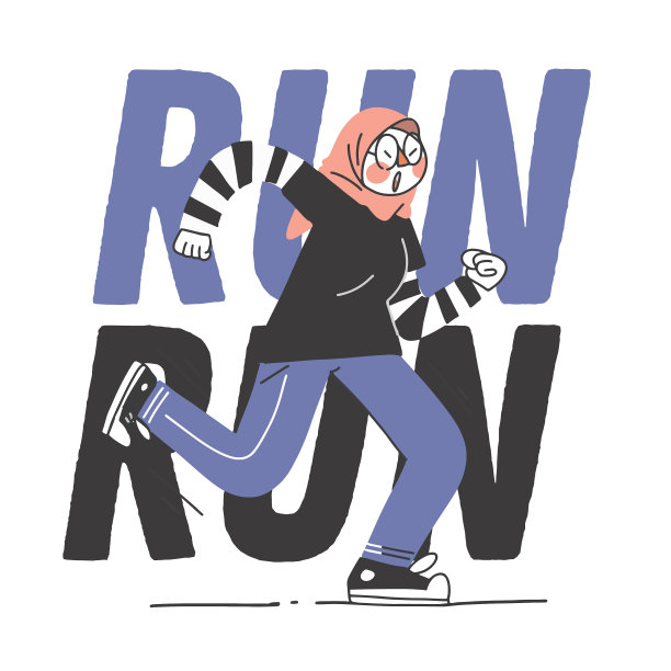 跑步慢跑跟踪穆斯林伊斯兰头巾青少年图片下载