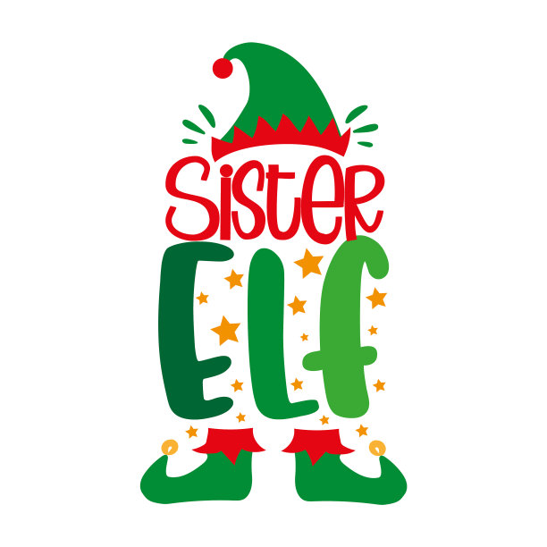 小精灵妹妹——滑稽的小精灵的鞋子和帽子图片下载