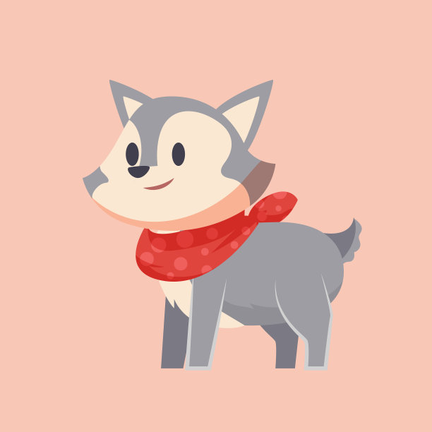 手绘冬季动物设计图片下载