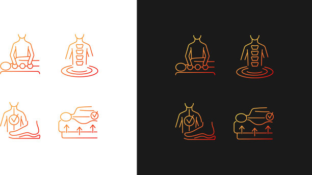 脊柱问题预防梯度图标设置图片下载