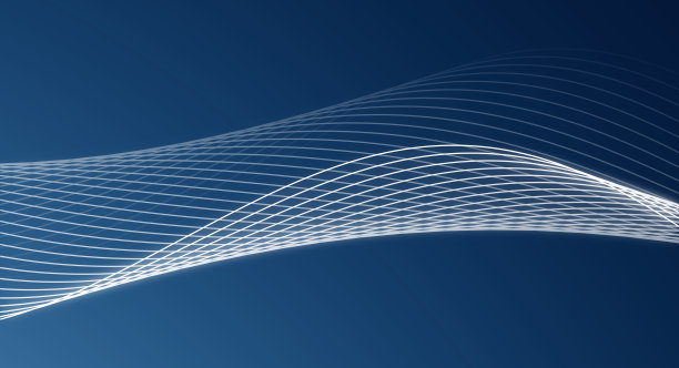 线条艺术在蓝色背景。图片下载