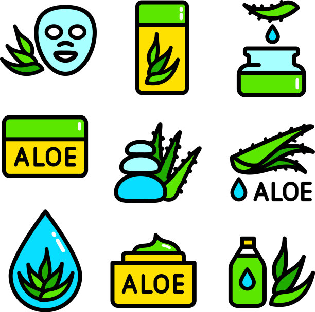 Agava芦荟图标绿色，汁液取自图片下载