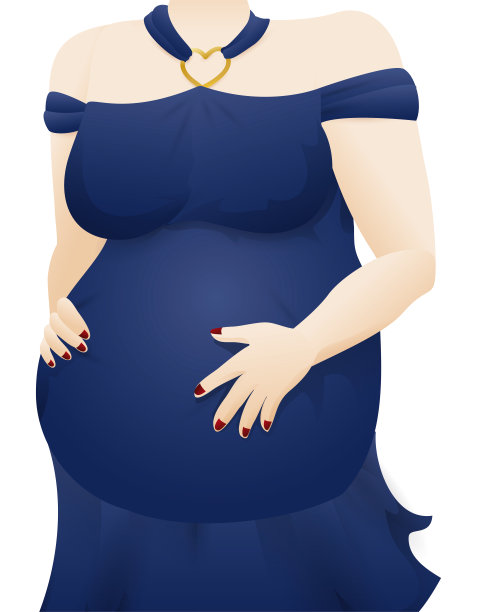 优雅孕妈肚子的特写图片下载