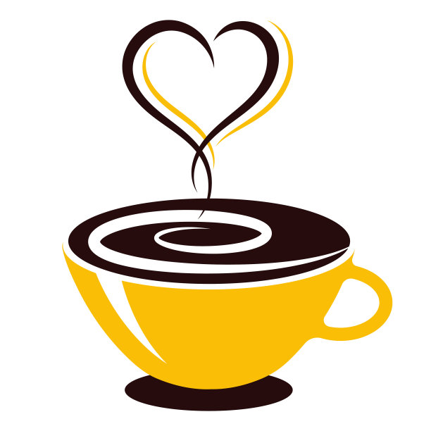 在一杯咖啡上蒸成心形图片下载