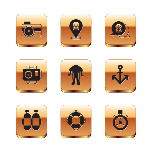 为潜水员潜水救生圈设置摄影相机图片下载