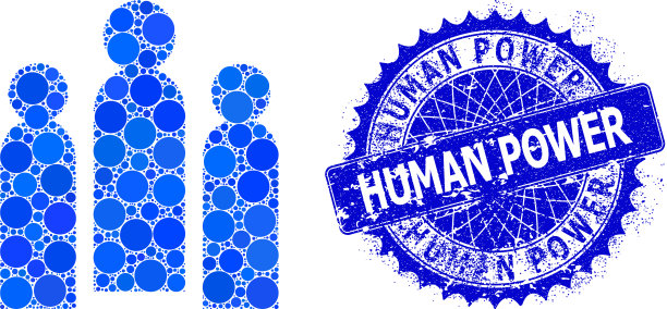 人群组成的小圆带图片下载