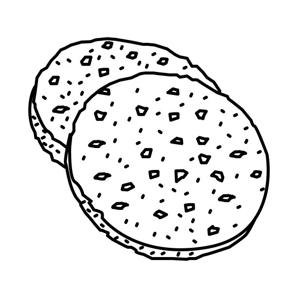 面部纤维海绵图标涂鸦手绘图片下载