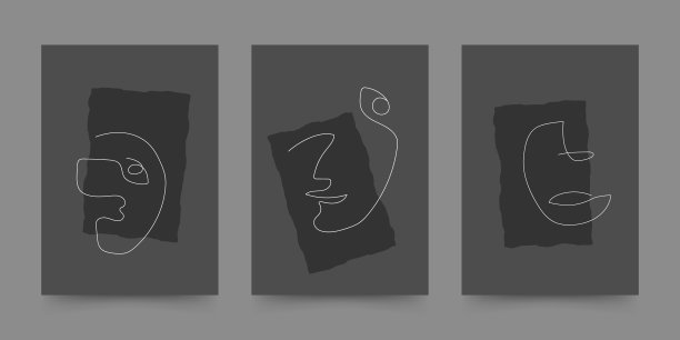 几何形状集合与抽象手绘图片下载