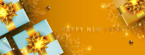 圣诞节用蝴蝶结组成的棕色礼盒图片下载