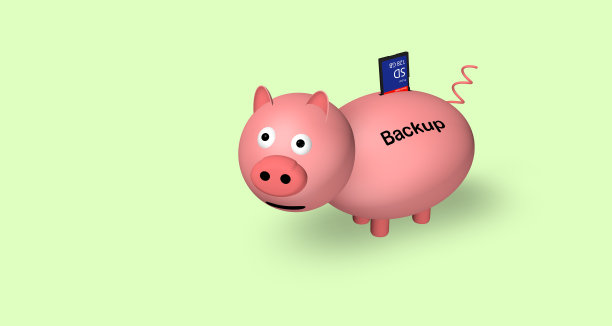 一个可爱的小猪储蓄罐的3d渲染图片下载