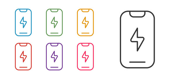 设定线智能手机手机图标隔离上图片下载