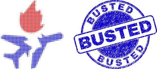 飞机坠毁在半色调点风格与蓝色图片下载