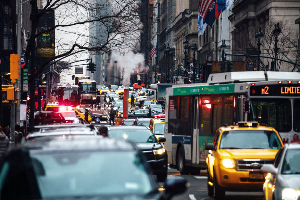 纽约曼哈顿的街道图片下载